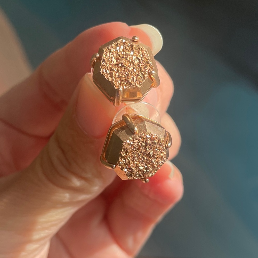 Kendra Scott Cynthia Earrings and Bracelet Rose Gold